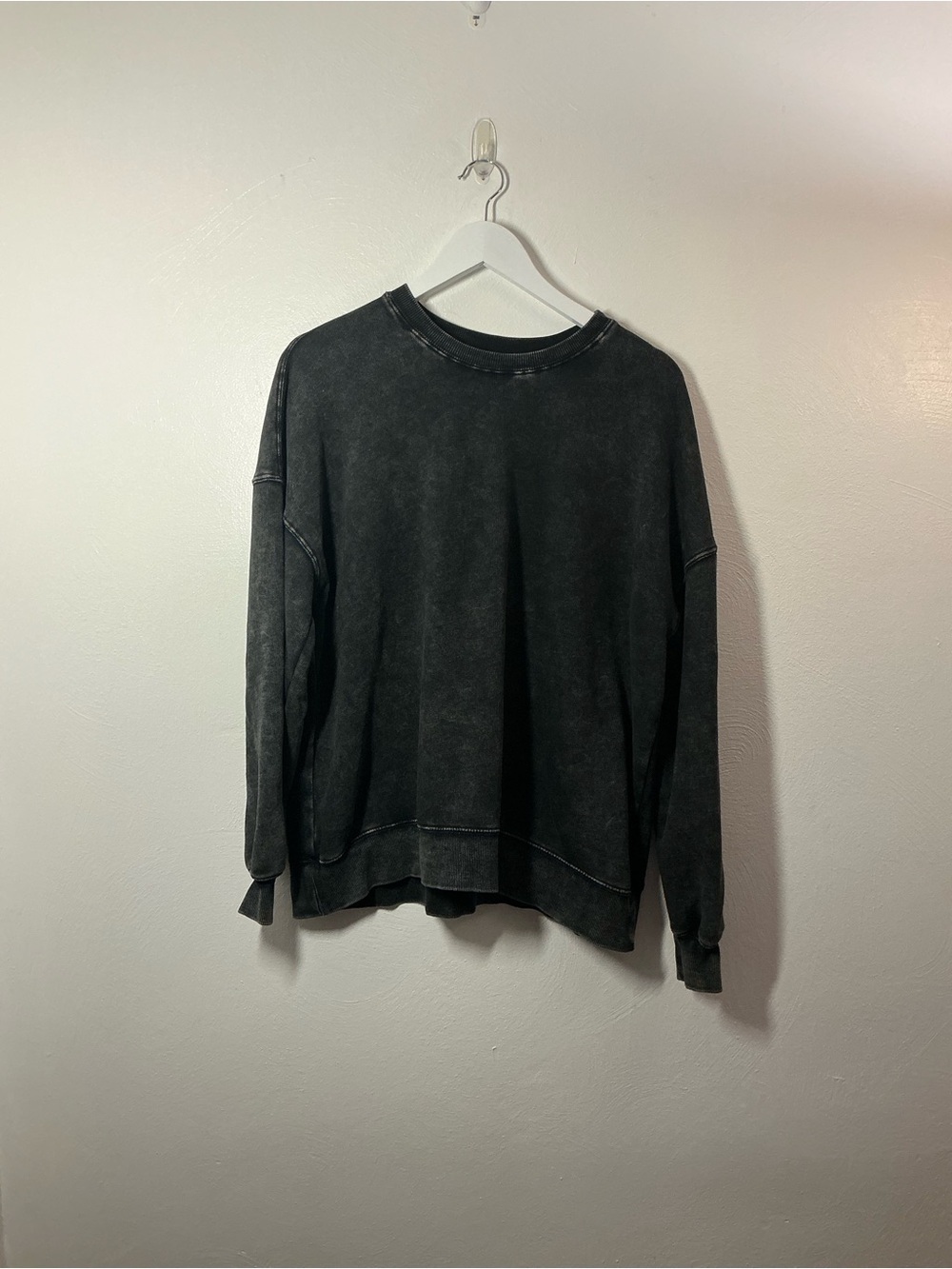 Wild Fable Washed Black Crewneck Sweatshirt Size Small